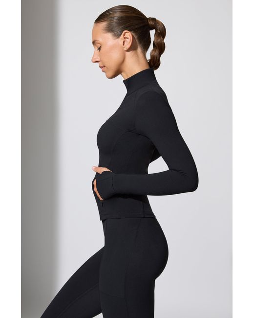 BO+TEE Black Long Sleeve Zip Up Jacket