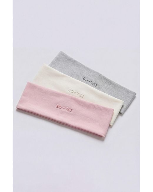 BO+TEE Multicolor Soft Active Headband 3-Pack