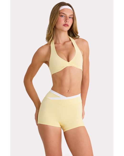 BO+TEE Yellow Soft Active Sports Bra