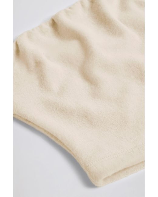 BO+TEE White Brushed Jersey Bandeau Top