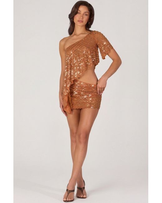 Oh Polly Multicolor Embellished Micro Mini Skirt