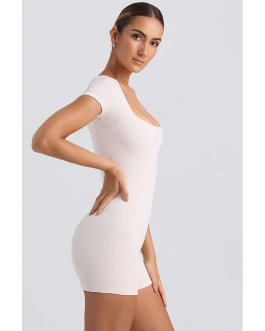 BO+TEE White Scoop-Neck Unitard