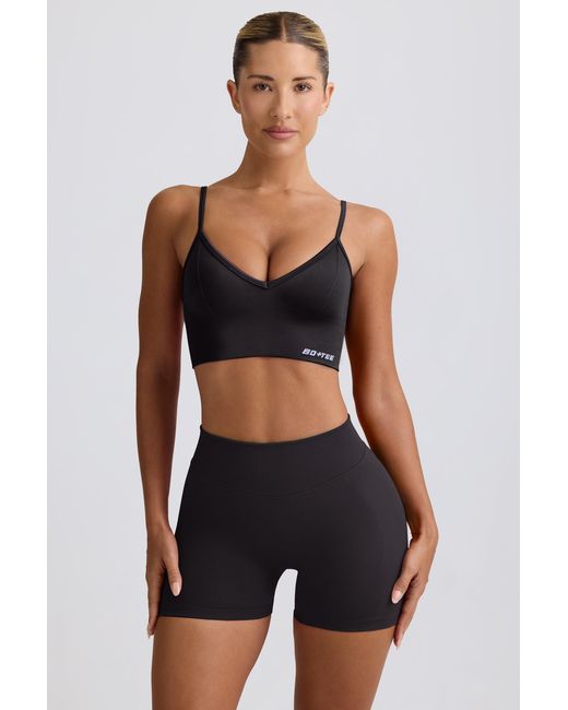 BO+TEE Black Define Luxe Mini Shorts