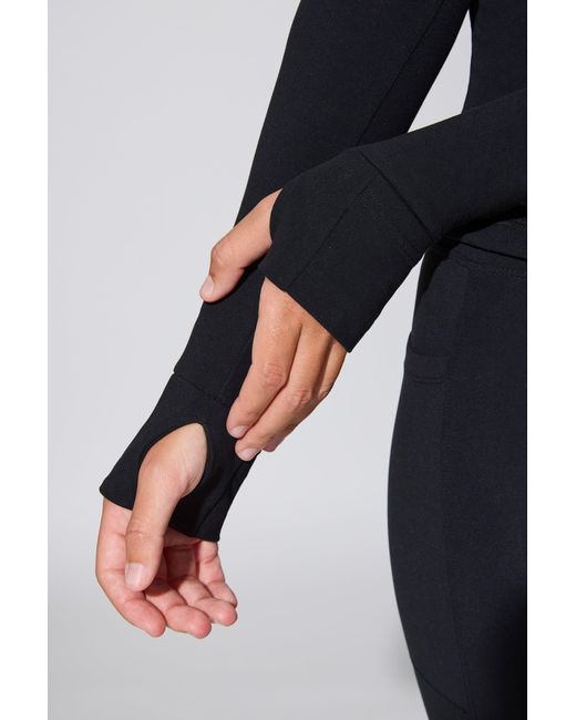 BO+TEE Black Long Sleeve Zip Up Jacket