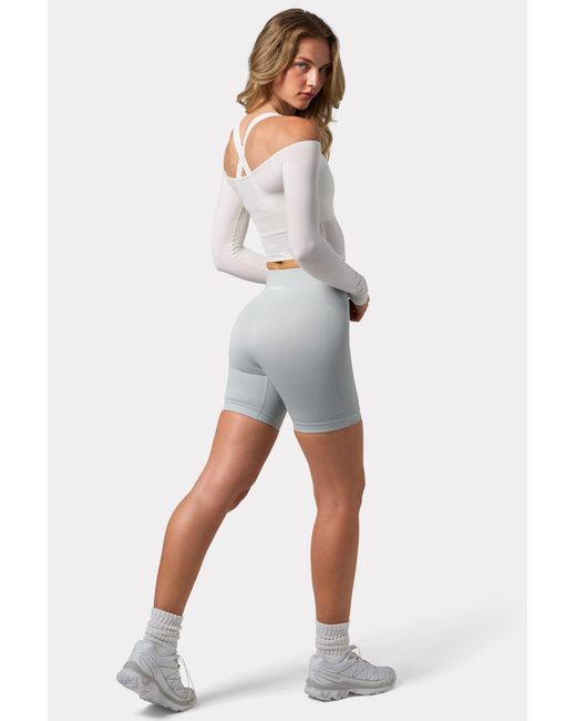 BO+TEE Gray Super Sculpt Seamless Biker Shorts