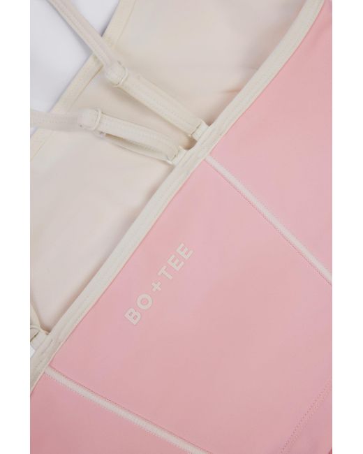 BO+TEE Pink Soft Active Layered Tank Top