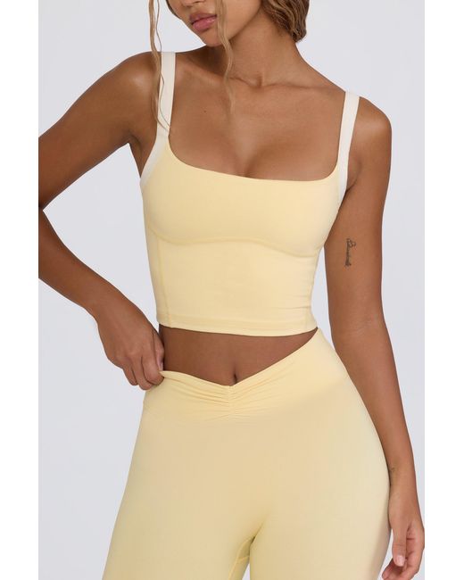 BO+TEE Natural Cropped Tank Top