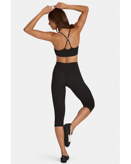 BO+TEE Black Soft Active Capri Leggings