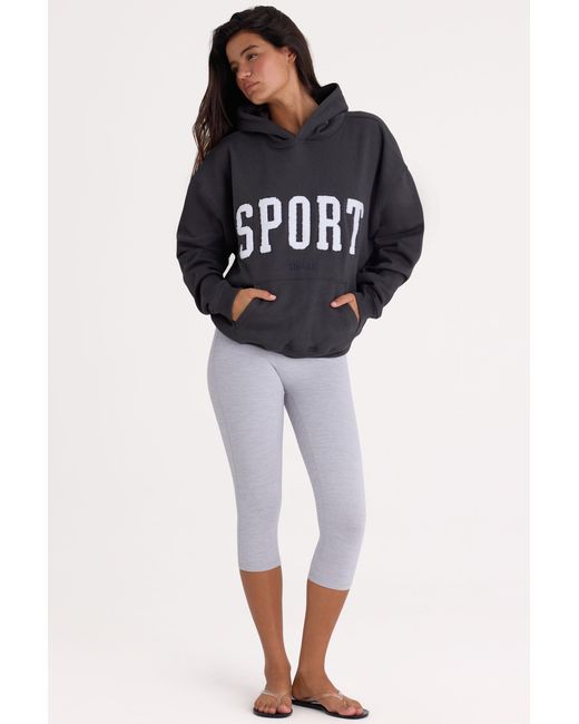 BO+TEE Black Soft Cotton Fleece Oversized Hoodie