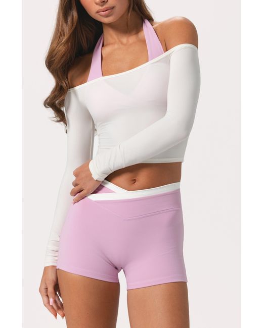 BO+TEE White Soft Jersey Off-Shoulder Top