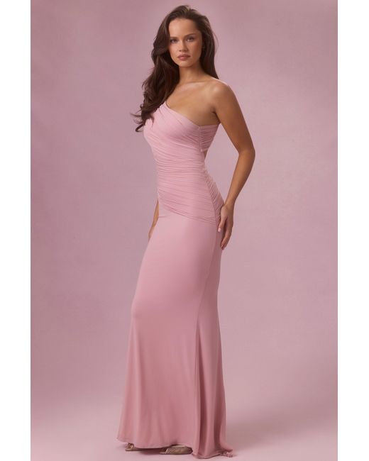 Oh Polly Pink Jersey Bridesmaid Dress
