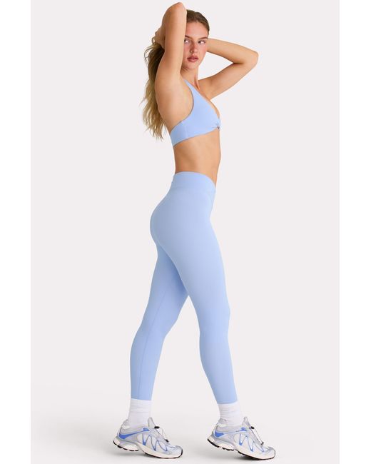 BO+TEE Blue Soft Active Full-Length Leggings