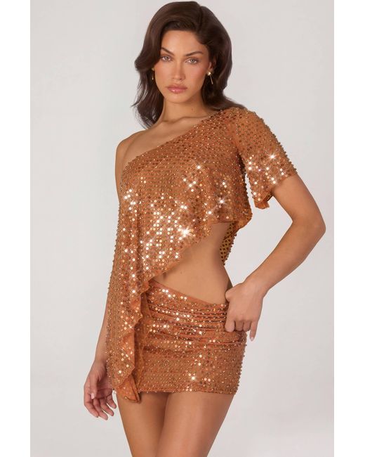 Oh Polly Multicolor Embellished Micro Mini Skirt