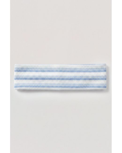 BO+TEE Blue Ribbed Jersey Headband