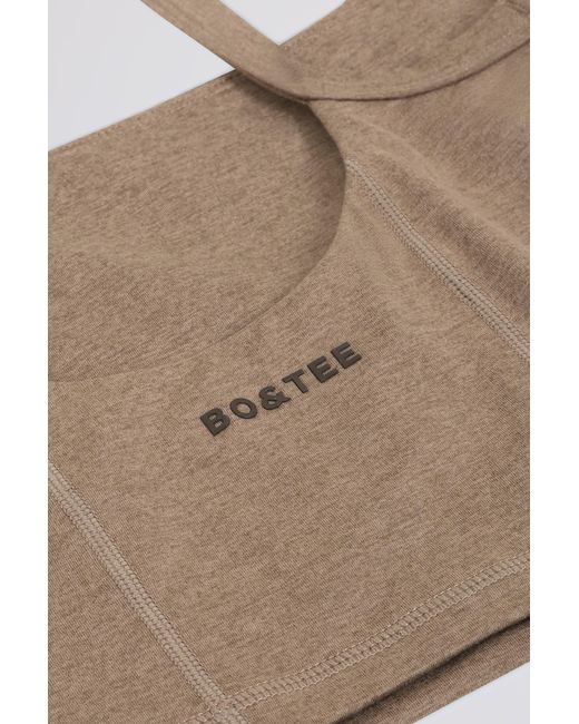 BO+TEE Brown Cropped Tank Top