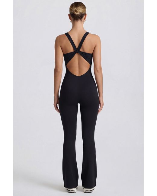 BO+TEE Black Soft Active Cut Out Back Jumpsuit