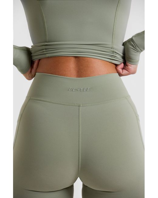 BO+TEE Green Soft Active Full-Length Leggings