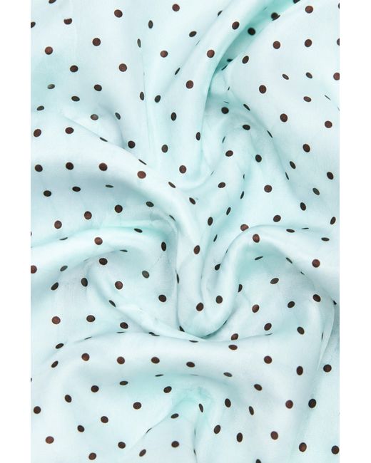BO+TEE Green Satin Multi-Way Scarf