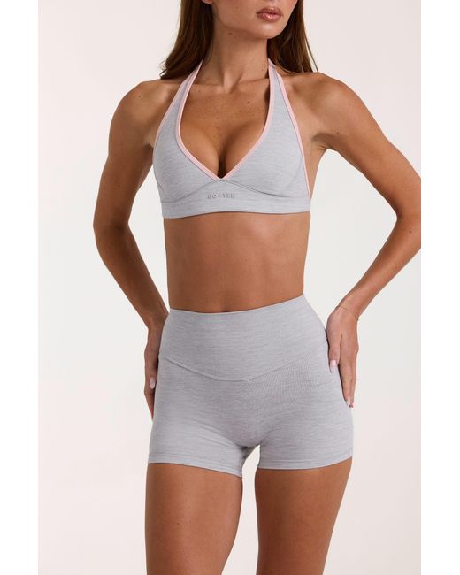BO+TEE Gray Soft Active Mini Shorts