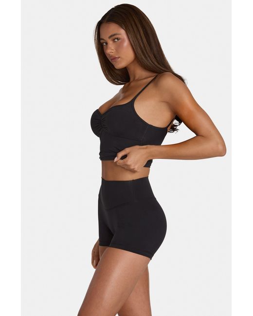 BO+TEE Black Soft Active Mini Shorts