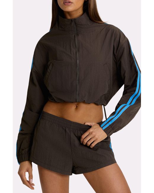 BO+TEE Brown Woven Zip-Up Track Jacket