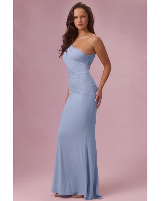 Oh Polly Blue Jersey Bridesmaid Dress