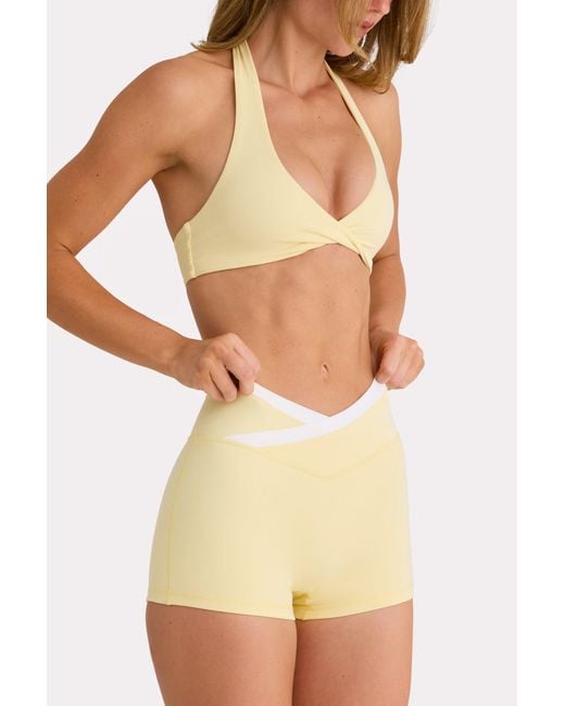 BO+TEE Yellow Soft Active Sports Bra