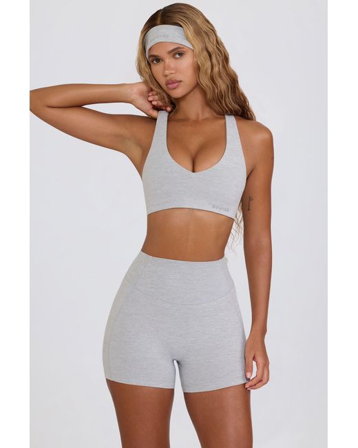BO+TEE Gray Soft Active Mini Shorts