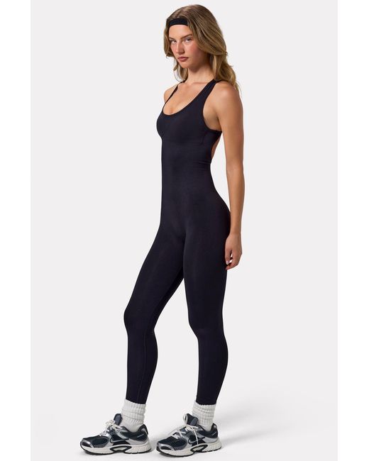 BO+TEE Black Open Back Define Luxe Unitard