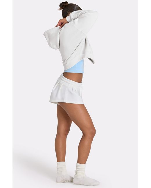 BO+TEE White Mid-Rise Mini Shorts