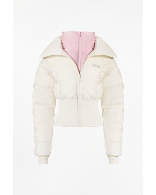 BO+TEE White Waterproof Layered Ski Jacket
