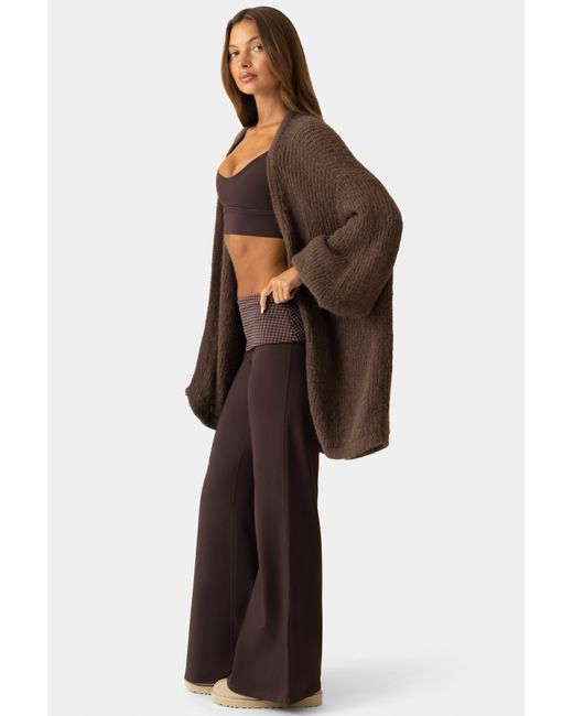 BO+TEE Brown Soft Knit Cardigan