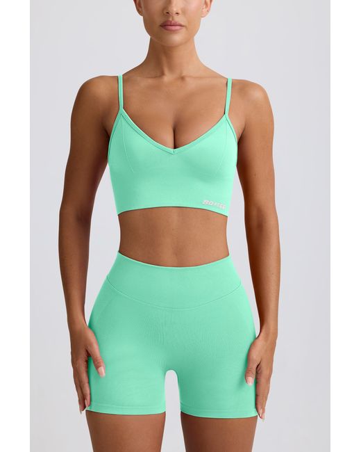 BO+TEE Green Define Luxe Mini Shorts