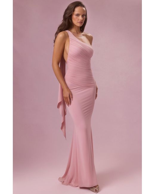 Oh Polly Pink Jersey Bridesmaid Dress