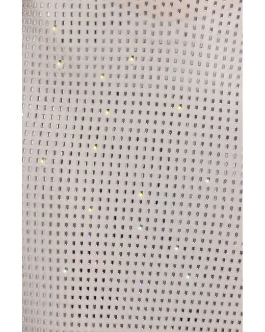 Oh Polly White Embellished Strap-Back Bandeau Top