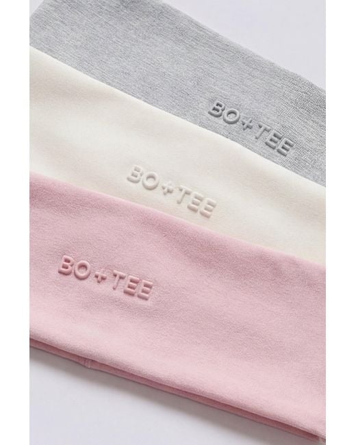 BO+TEE Multicolor Soft Active Headband 3-Pack