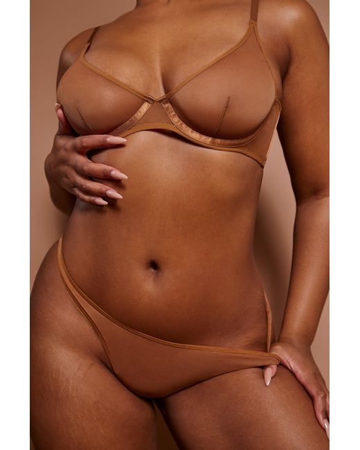 Oh Polly Natural Soft Mesh Single Layer Underwired Bra