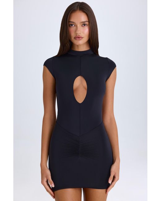 Oh Polly Black Cut-Out Bodysuit