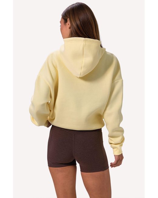 BO+TEE Natural Embroidered Oversized Hoodie