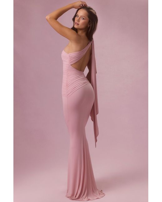 Oh Polly Pink Jersey Bridesmaid Dress
