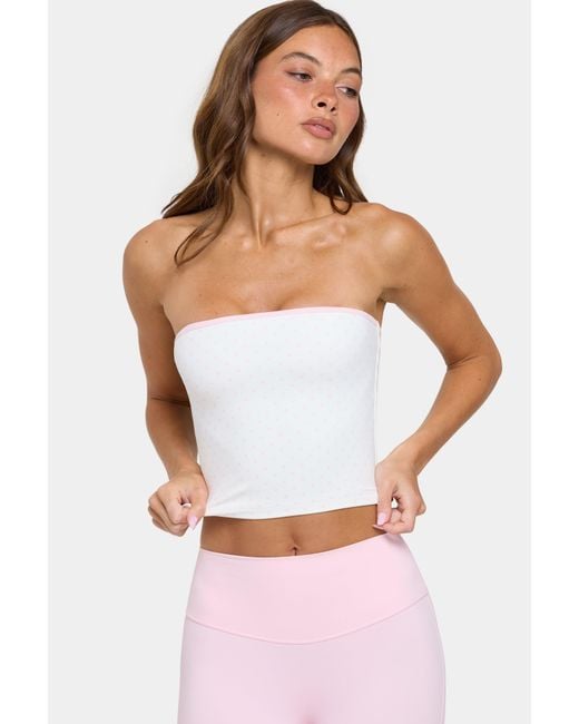 BO+TEE Pink Soft Active Bandeau Top