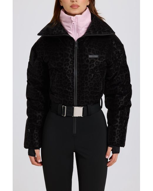 BO+TEE Black Waterproof Belted Layered Ski Suit