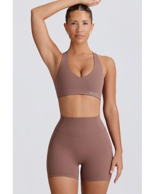 BO+TEE Brown Soft Active Mini Shorts