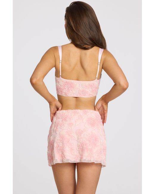 Oh Polly Pink Embellished Bralette