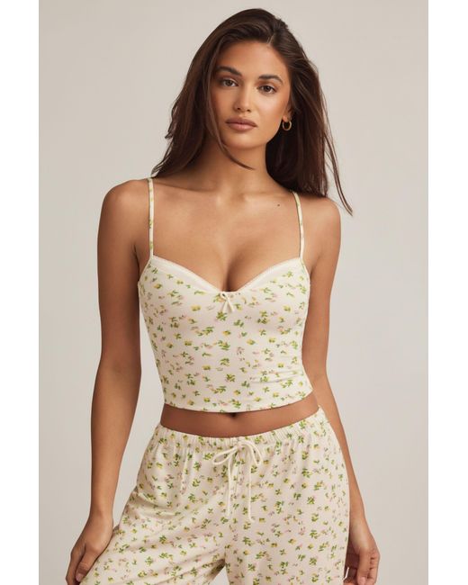 Oh Polly Multicolor Modal Camisole Pyjama Top