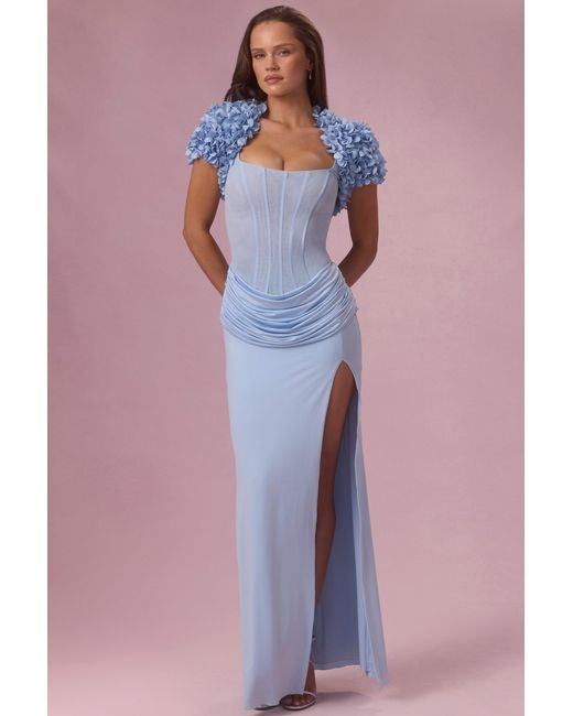 Oh Polly Blue Cropped Bolero