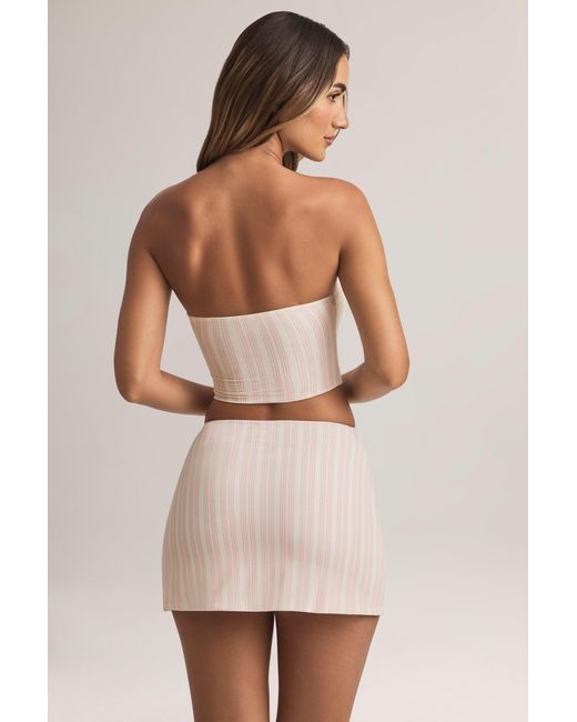 Oh Polly Multicolor Modal Mid-Rise A-Line Mini Skirt