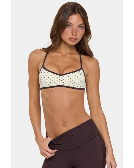 BO+TEE Yellow Soft Active Low-Impact Sports Bra