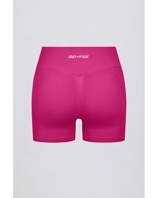 BO+TEE Purple Define Luxe Mini Shorts