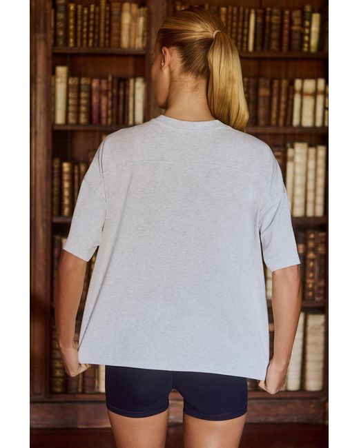 BO+TEE Gray Oversized Cotton-Jersey T-Shirt